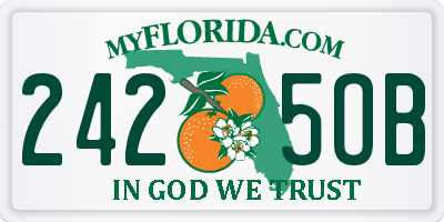FL license plate 2425OB