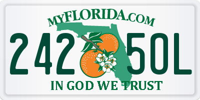 FL license plate 2425OL