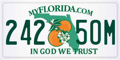 FL license plate 2425OM