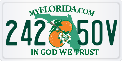 FL license plate 2425OV