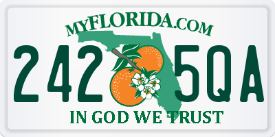 FL license plate 2425QA