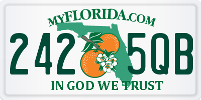 FL license plate 2425QB