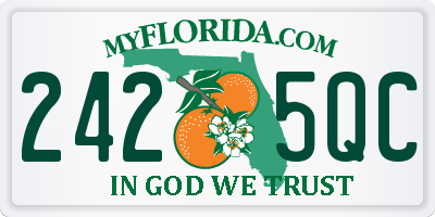 FL license plate 2425QC