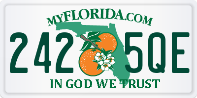 FL license plate 2425QE
