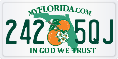 FL license plate 2425QJ