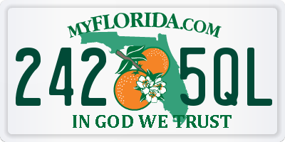 FL license plate 2425QL