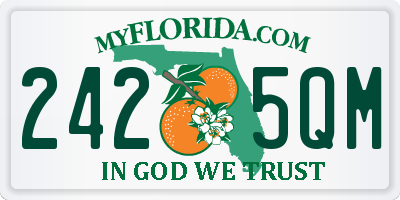 FL license plate 2425QM