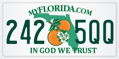 FL license plate 2425QQ