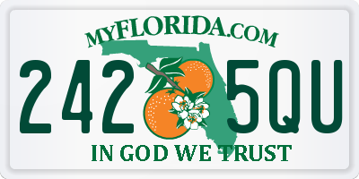 FL license plate 2425QU