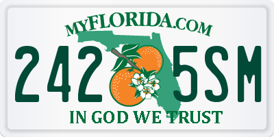 FL license plate 2425SM