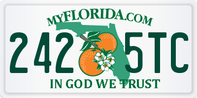 FL license plate 2425TC