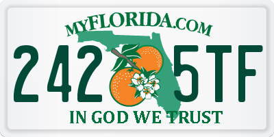 FL license plate 2425TF