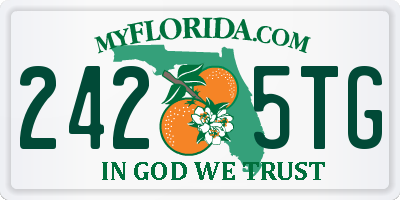 FL license plate 2425TG
