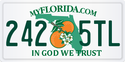 FL license plate 2425TL