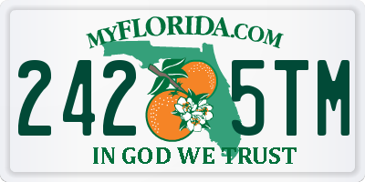 FL license plate 2425TM
