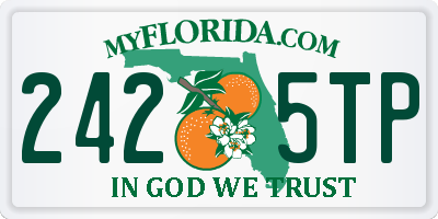 FL license plate 2425TP