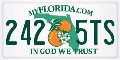 FL license plate 2425TS