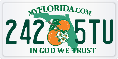 FL license plate 2425TU