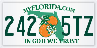 FL license plate 2425TZ