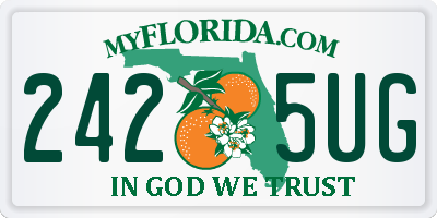 FL license plate 2425UG