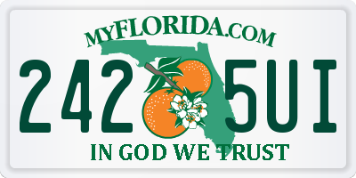 FL license plate 2425UI