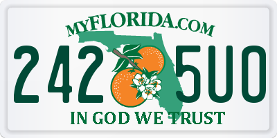 FL license plate 2425UO