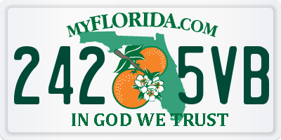 FL license plate 2425VB
