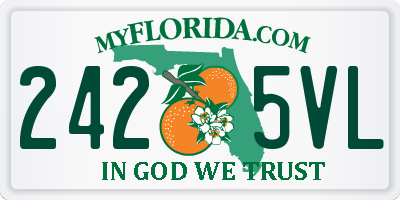FL license plate 2425VL