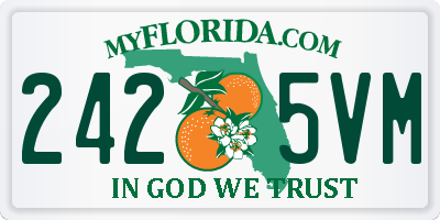 FL license plate 2425VM