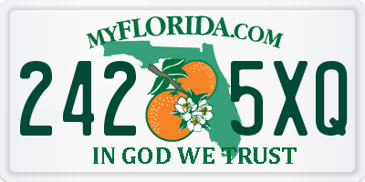 FL license plate 2425XQ