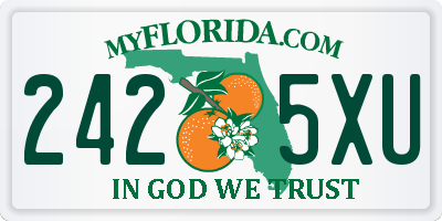 FL license plate 2425XU