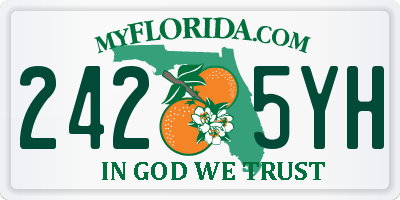 FL license plate 2425YH