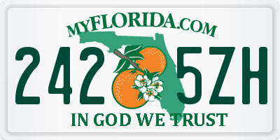 FL license plate 2425ZH