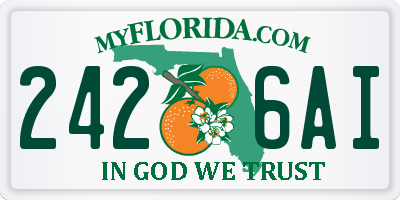 FL license plate 2426AI