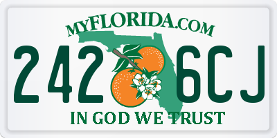 FL license plate 2426CJ