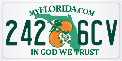 FL license plate 2426CV