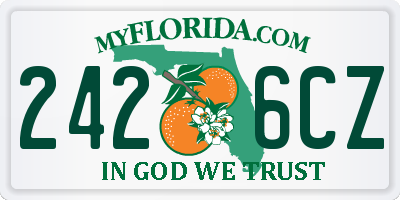 FL license plate 2426CZ