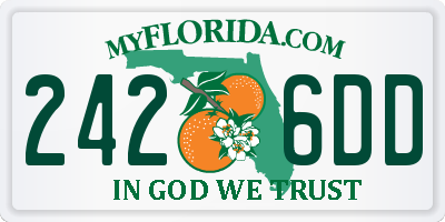 FL license plate 2426DD