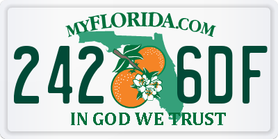 FL license plate 2426DF