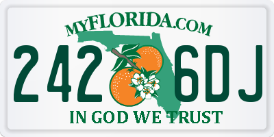 FL license plate 2426DJ