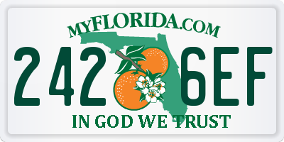 FL license plate 2426EF