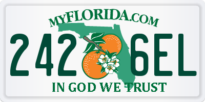 FL license plate 2426EL