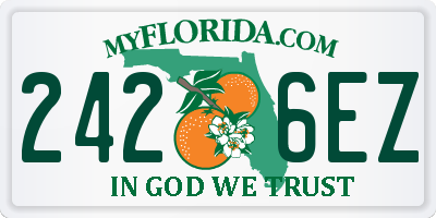 FL license plate 2426EZ