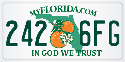 FL license plate 2426FG