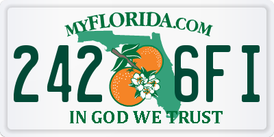FL license plate 2426FI