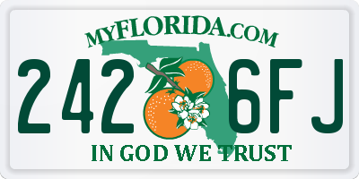 FL license plate 2426FJ