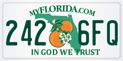 FL license plate 2426FQ