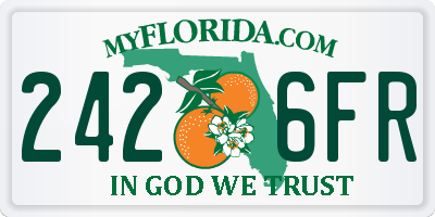 FL license plate 2426FR