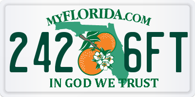 FL license plate 2426FT