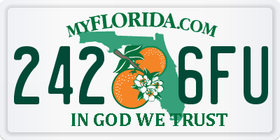 FL license plate 2426FU